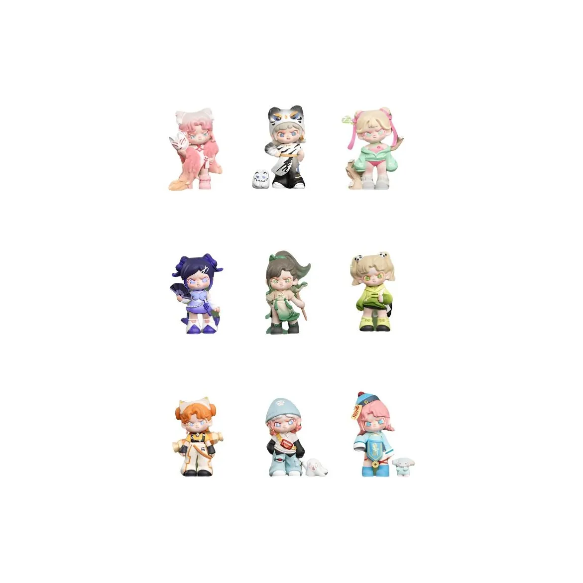 TNT SPACE Dora Unrestrained Коллекция Слепые коробки Один Blind Коробка Целая коробка 9 шт