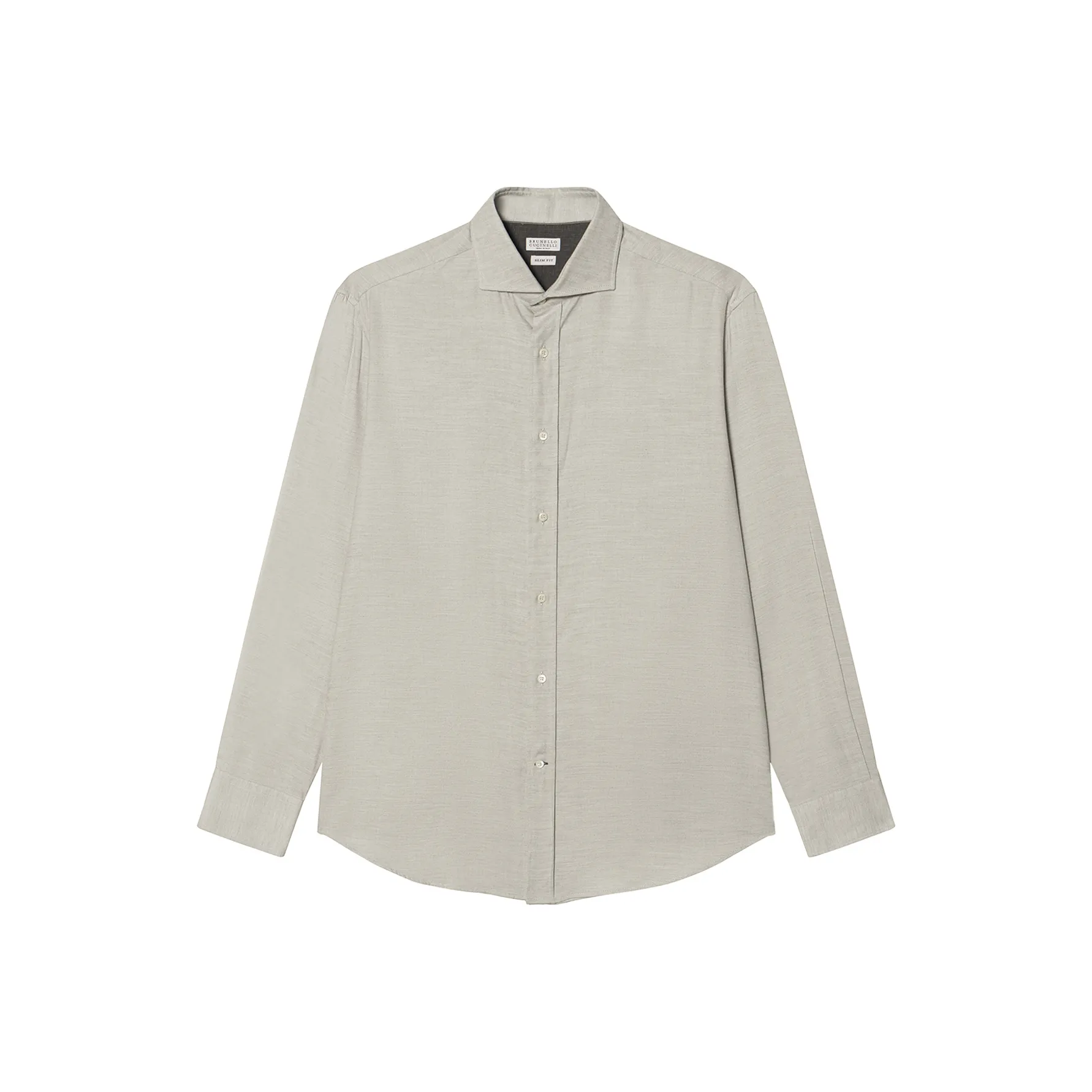 Brunello Cucinelli Plain Long Sleeved Buttoned Shirt