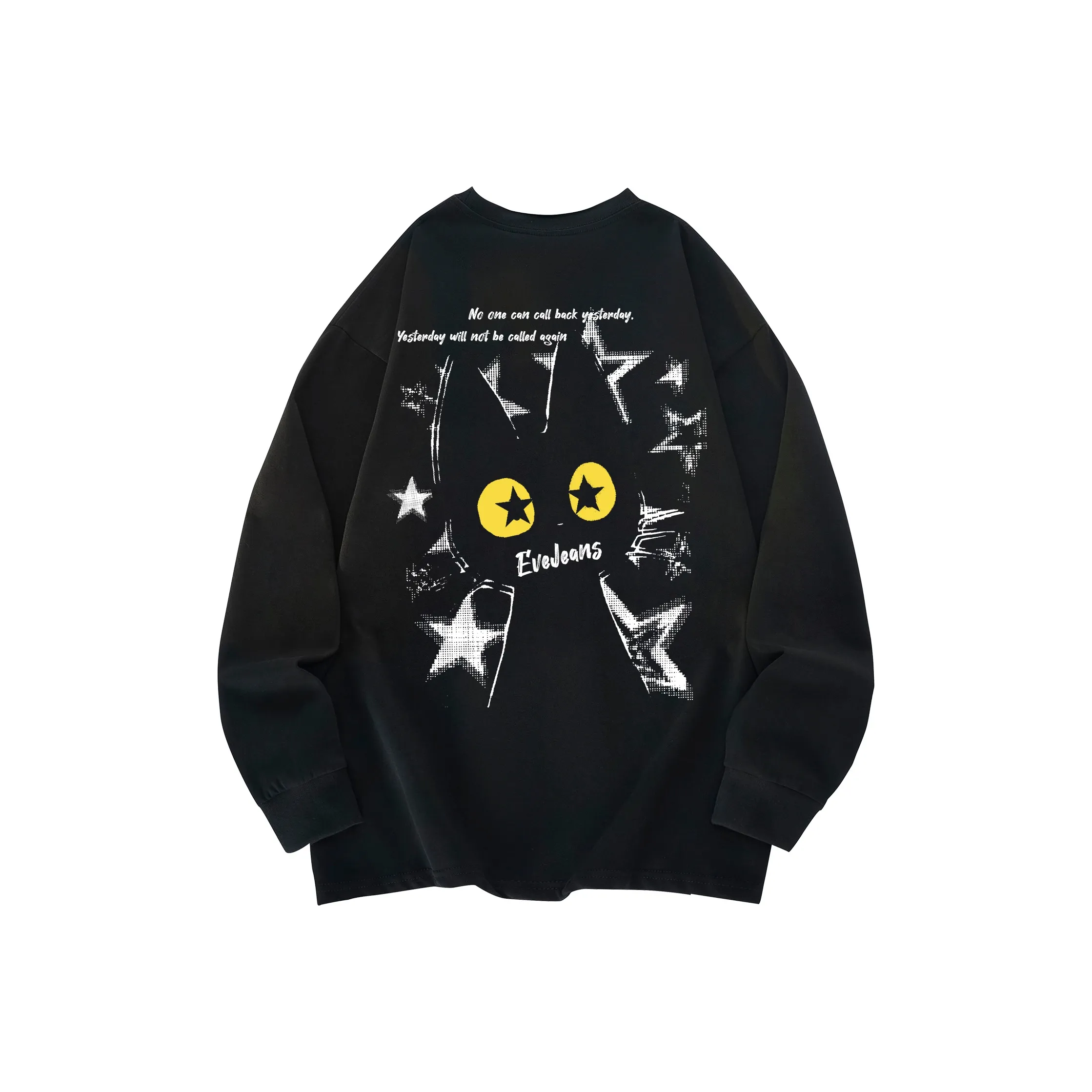 YIWEN Длинный рукав Т-рубашка Унисекс