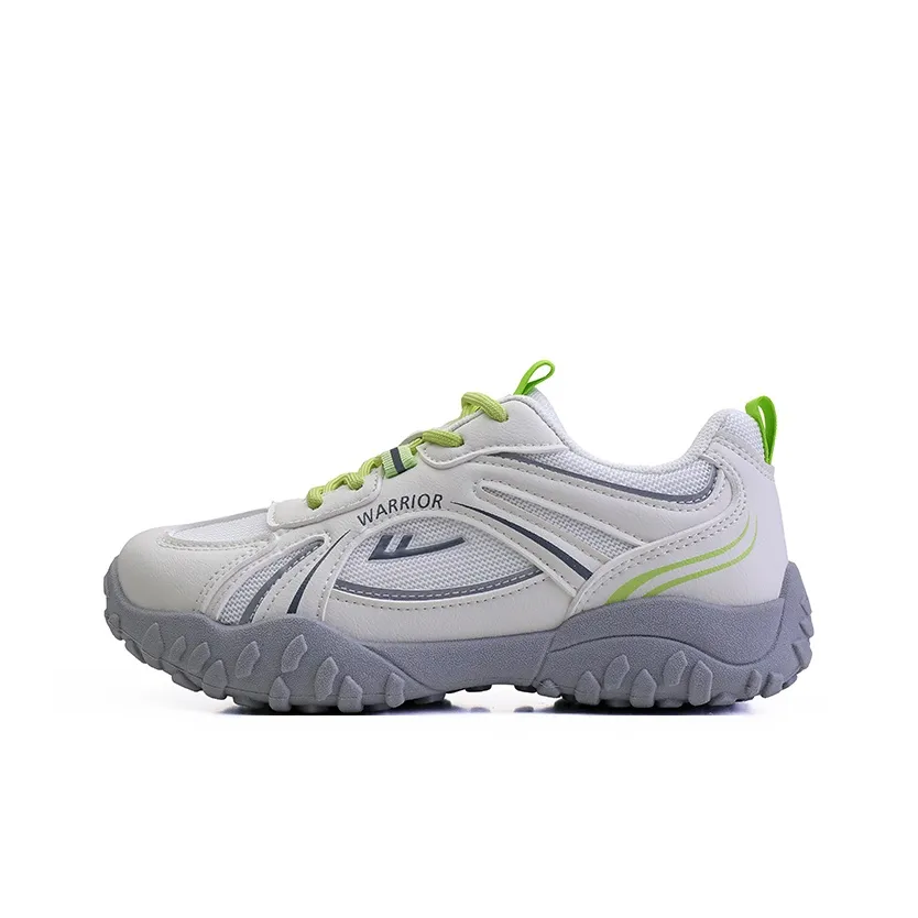 Warrior Амортизация Rebound Устойчивый к истиранию Легкий Противоскользящий Низкий Топ Casual Женские Бежевый Неон Зеленый