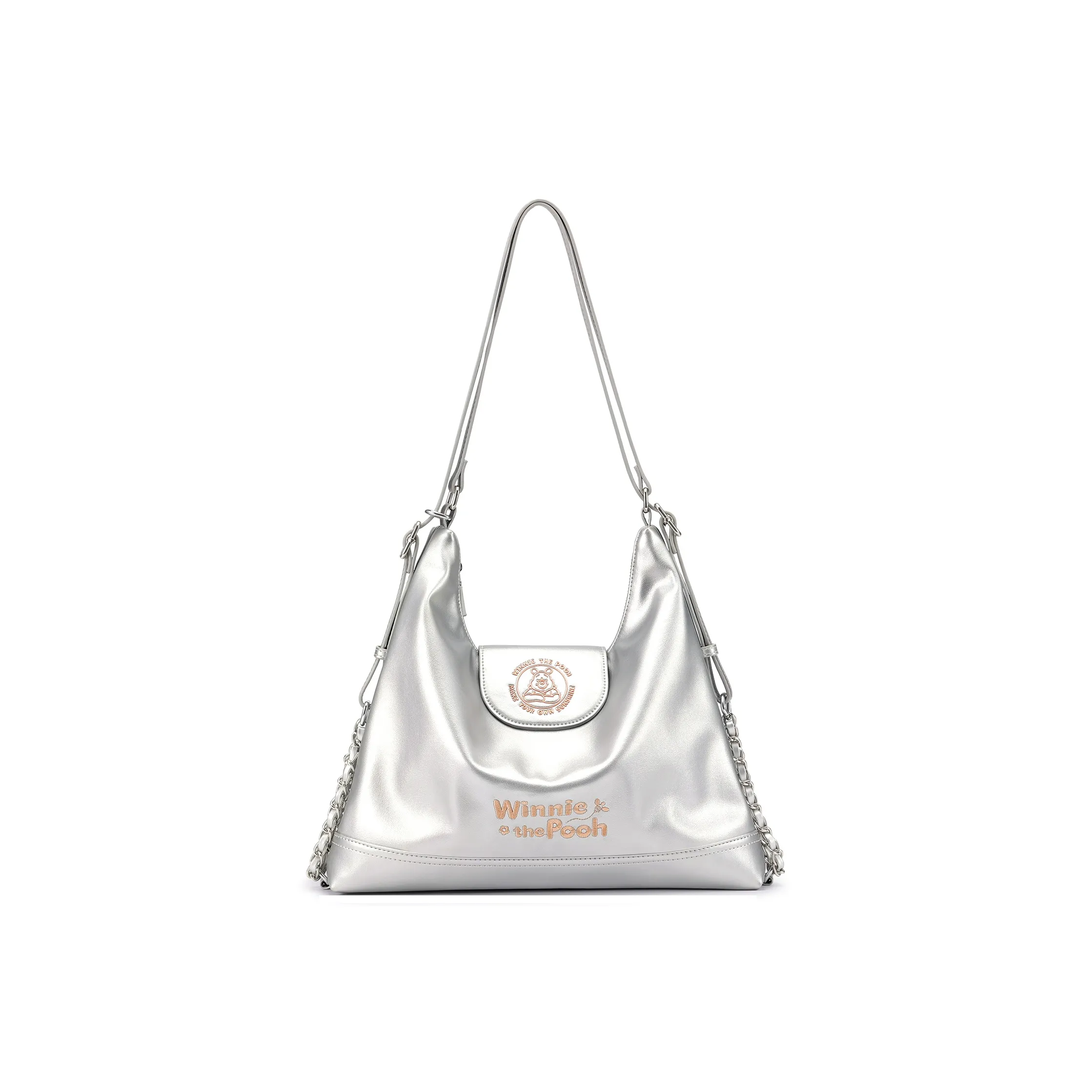 Серия Disney Winnie The Pooh Сумка через плечо из синтетической кожи Женская серебряная
