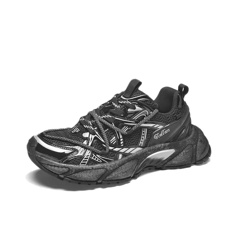 TCELLARS Амортизаторы Slip-resistant Abrasion-resistant Увеличение высоты Покрытие Низкий Топ Кроссовки с подошвой похожей на носки Унисекс