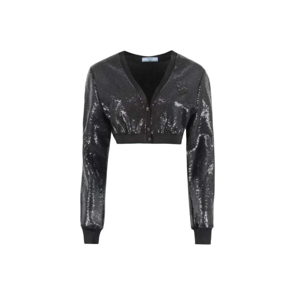 PRADA Sequins Embellished Crop Top