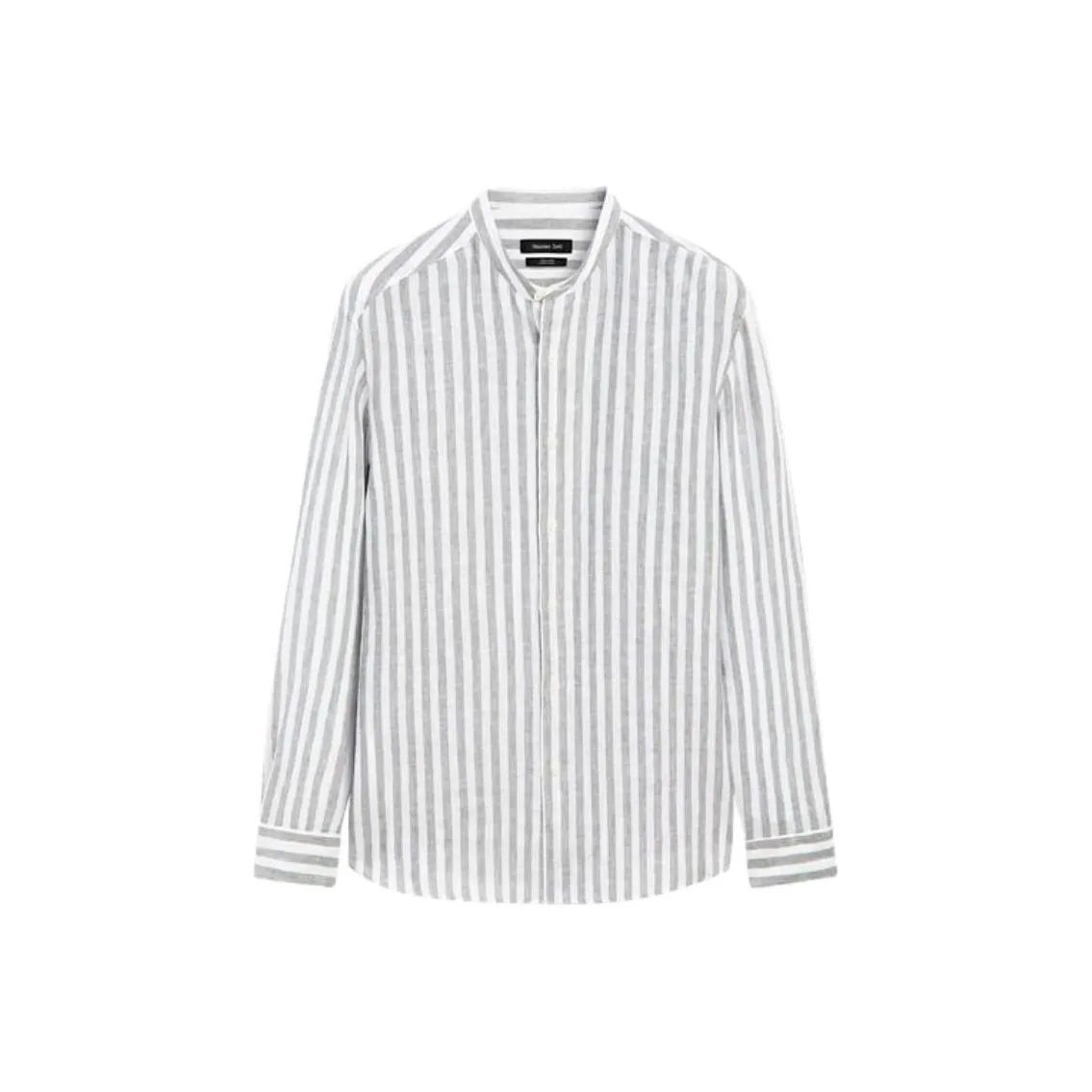 Massimo Dutti Серый Зеленый Мужские Рубашки