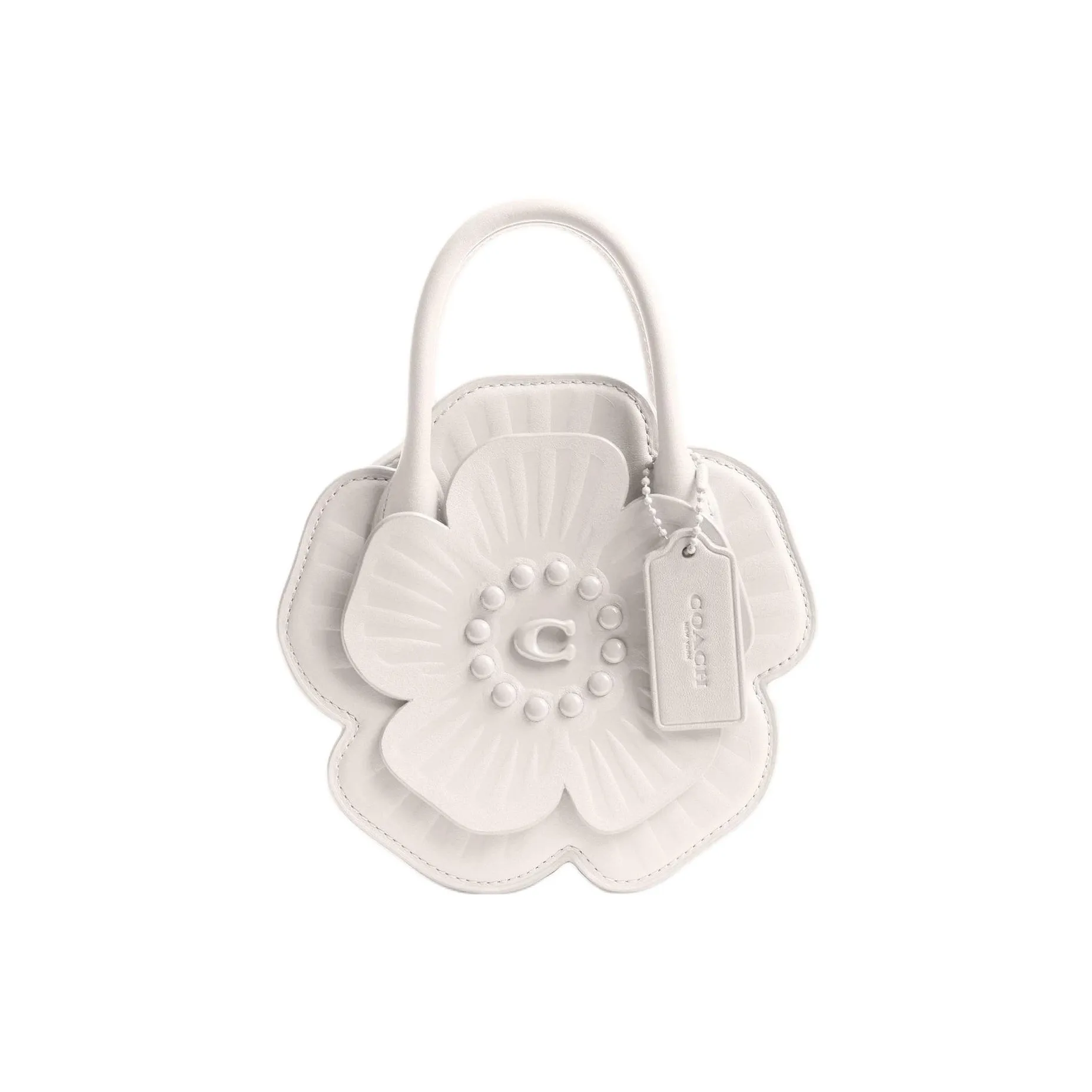 COACH Сумка через плечо из коровьей кожи маленькая сумка белый цвет