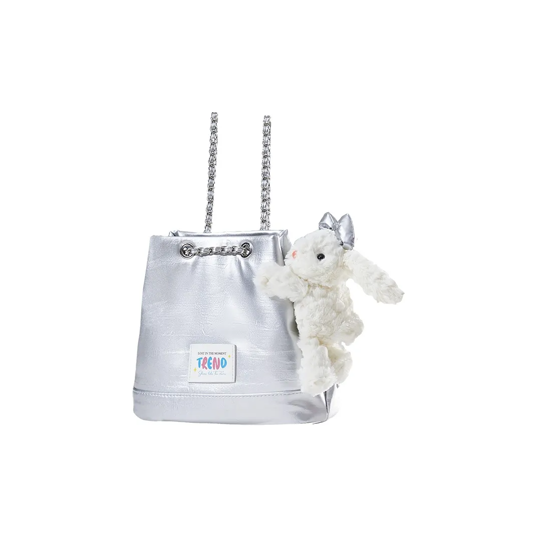 The Green Party Полиэстер Рюкзак Стандартный Унисекс Синий Серебряный