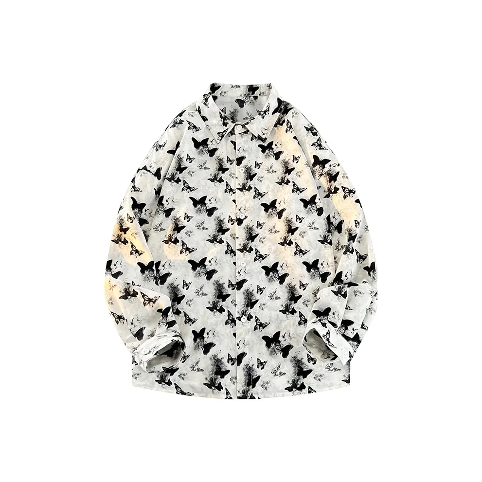 HATCHESSEL K4203 Чернила Бабочка Мужская Рубашка