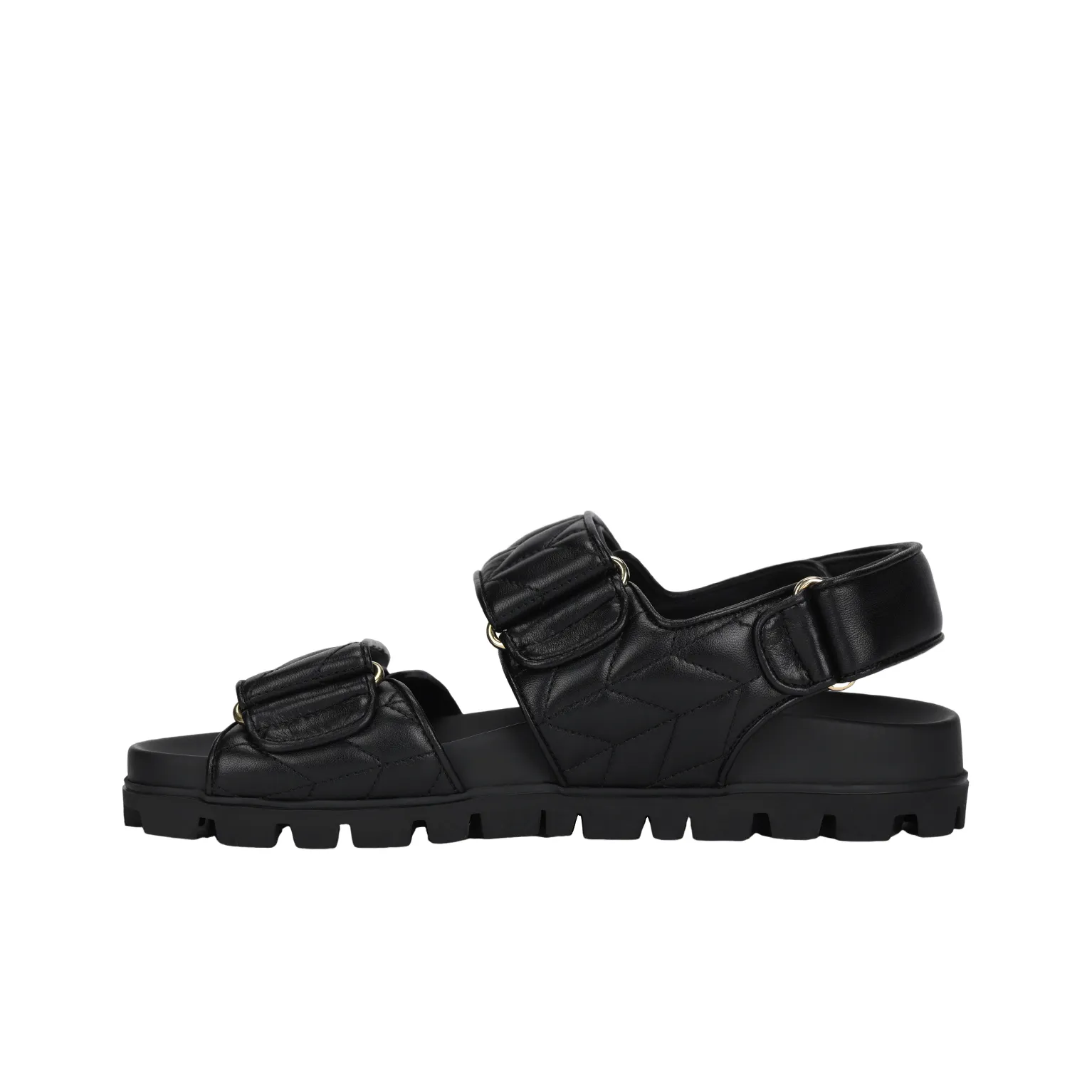 MIU MIU Matelassé Leather Sandals