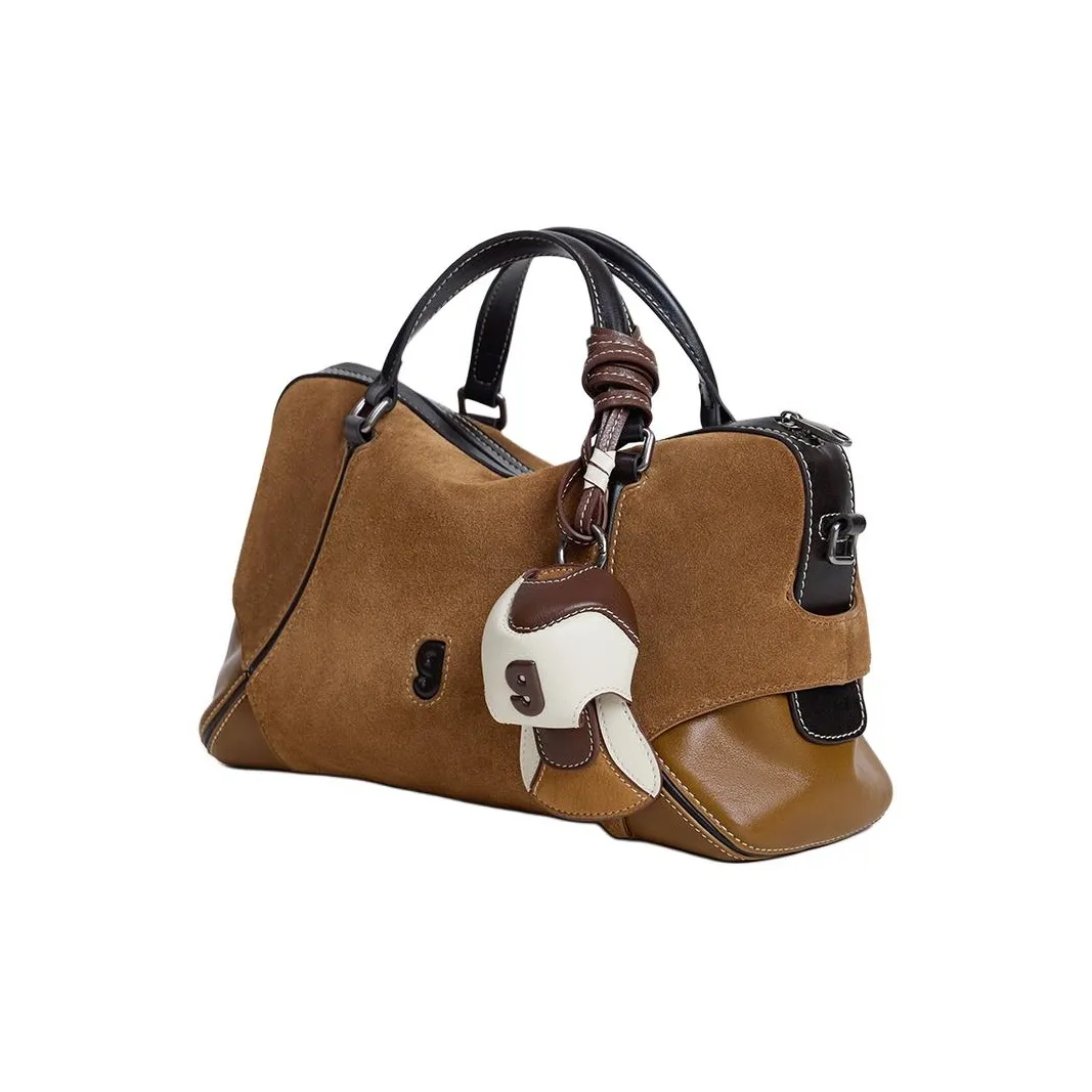 KUNOGIGI Сумка через плечо из коровьей кожи сумка обычная унисекс цвет каштаново-коричневый