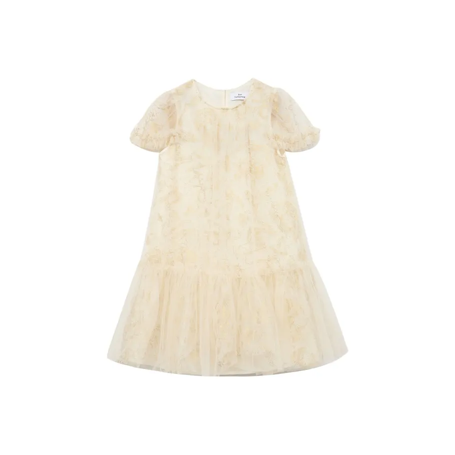 SUNTOMORROW Платье 2025 Лето Бежевый Подростки