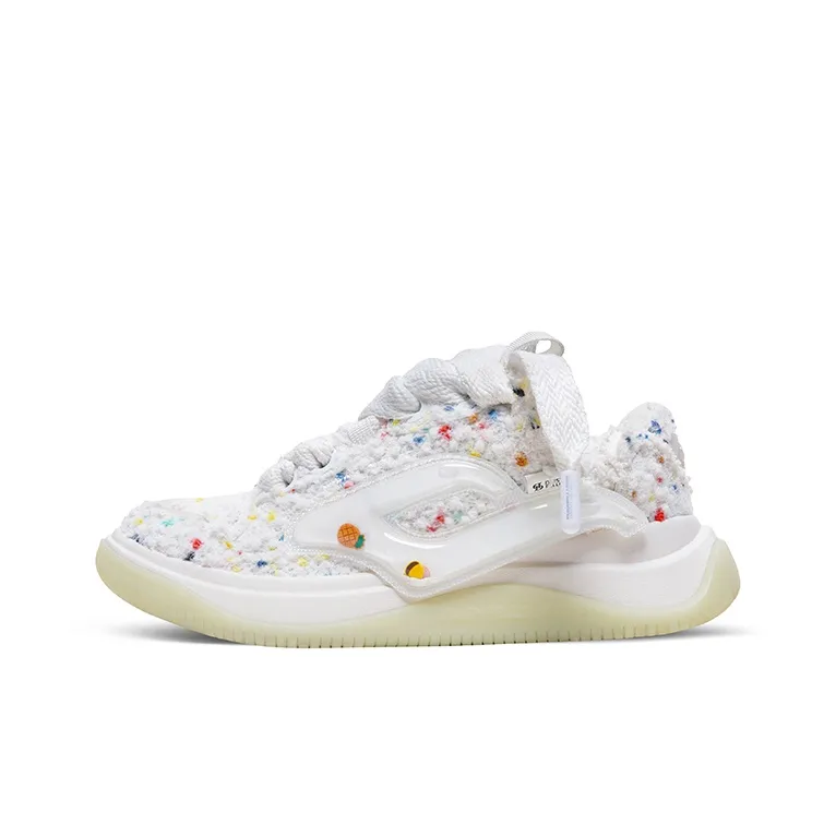 SPONGEBOB SQUAREPANTS x Daisy Fellowes Rocket 001 Slip Resistant Height Increasing Skateboard Shoes Unisex White