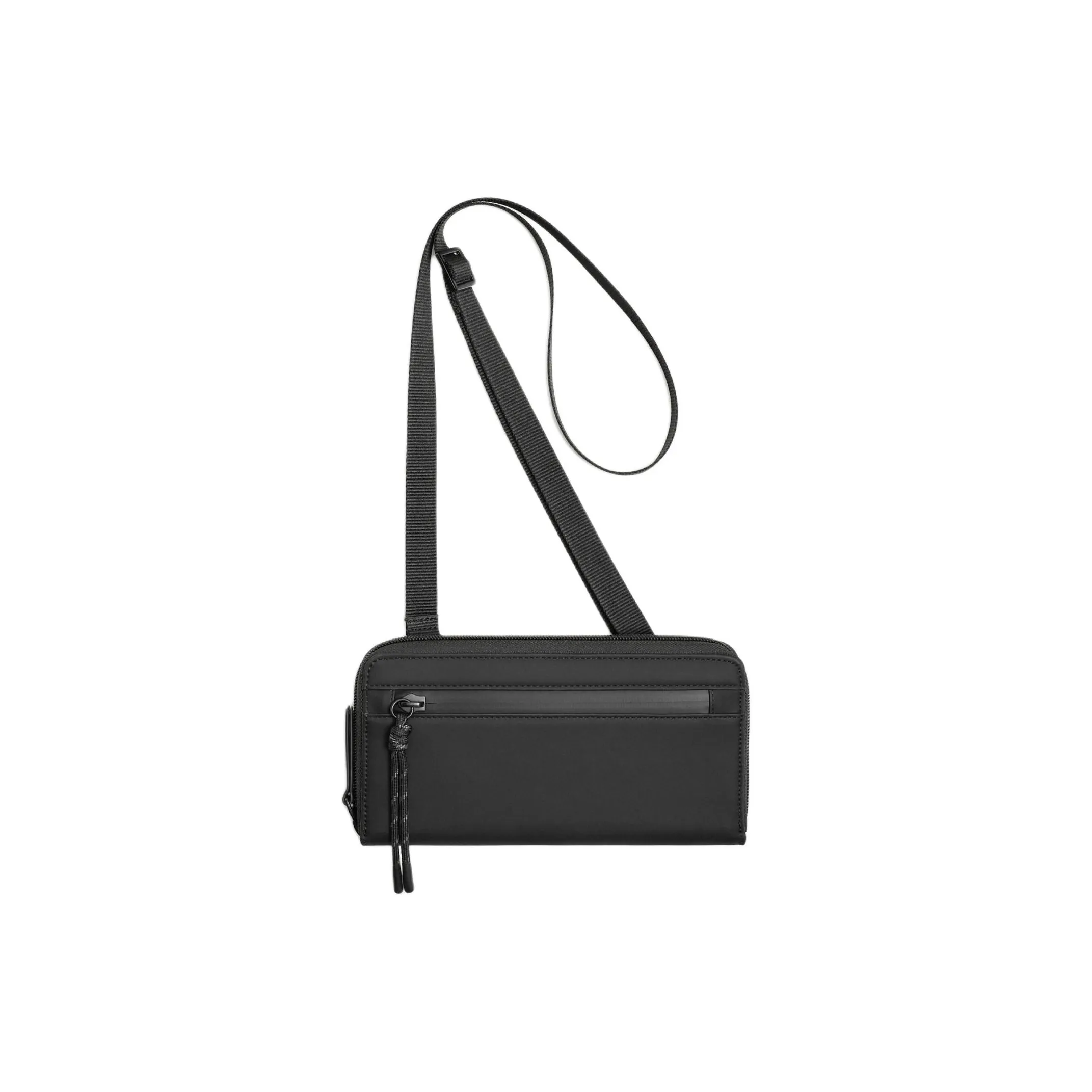 ZARA Полиуретан Сумка через плечо Мужская Черная