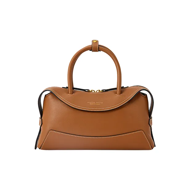 VANESSA HOGAN Коровья кожа Сумка через плечо Женская Орех Коричневый Светлый Пляж Белый Ночной Черный