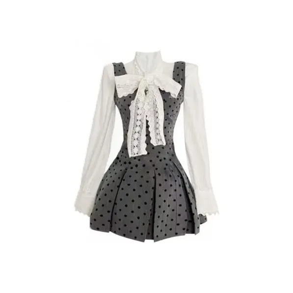 COVT Белый+Серый Женские Комплекты с Юбкой