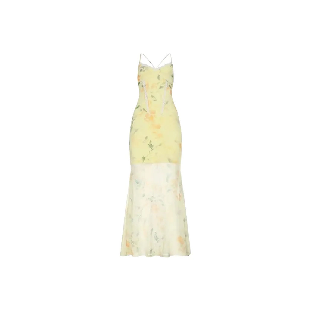 AFGGD Желтый Женские Слиплатья