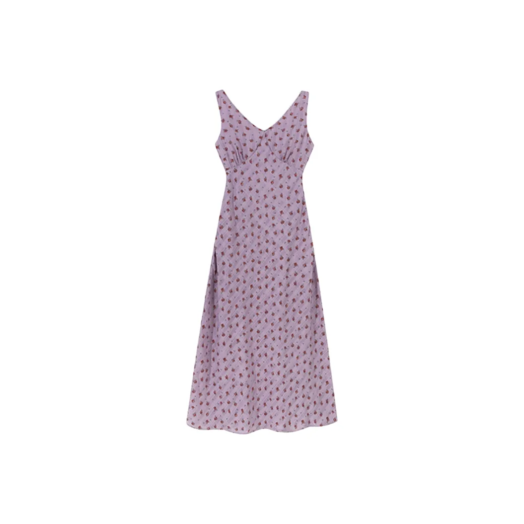 AFGGD Фиолетовые Женские Платья без Рукавов