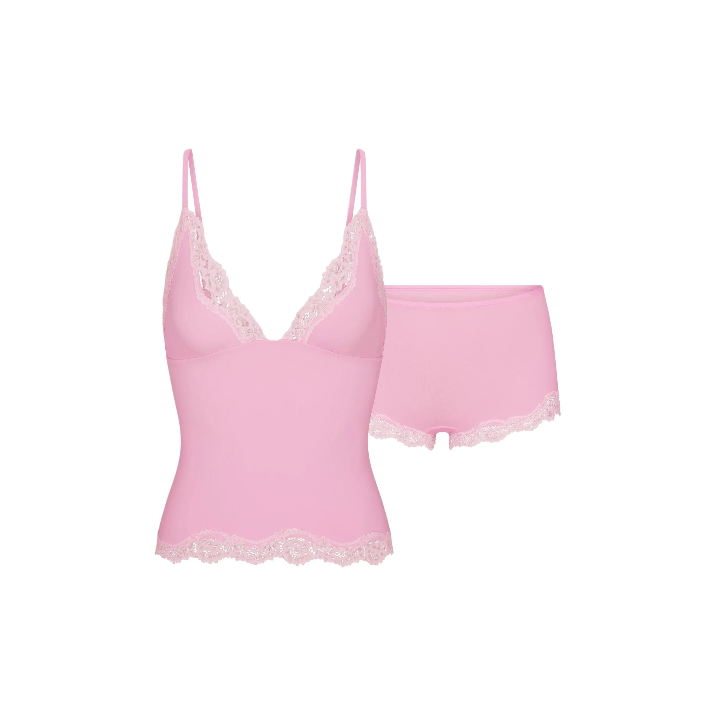 SKIMS FW25 Подходит всем Кружево Треугольник CAMI и Boy Короткий Комплект Нижнее белье Комплект Женские