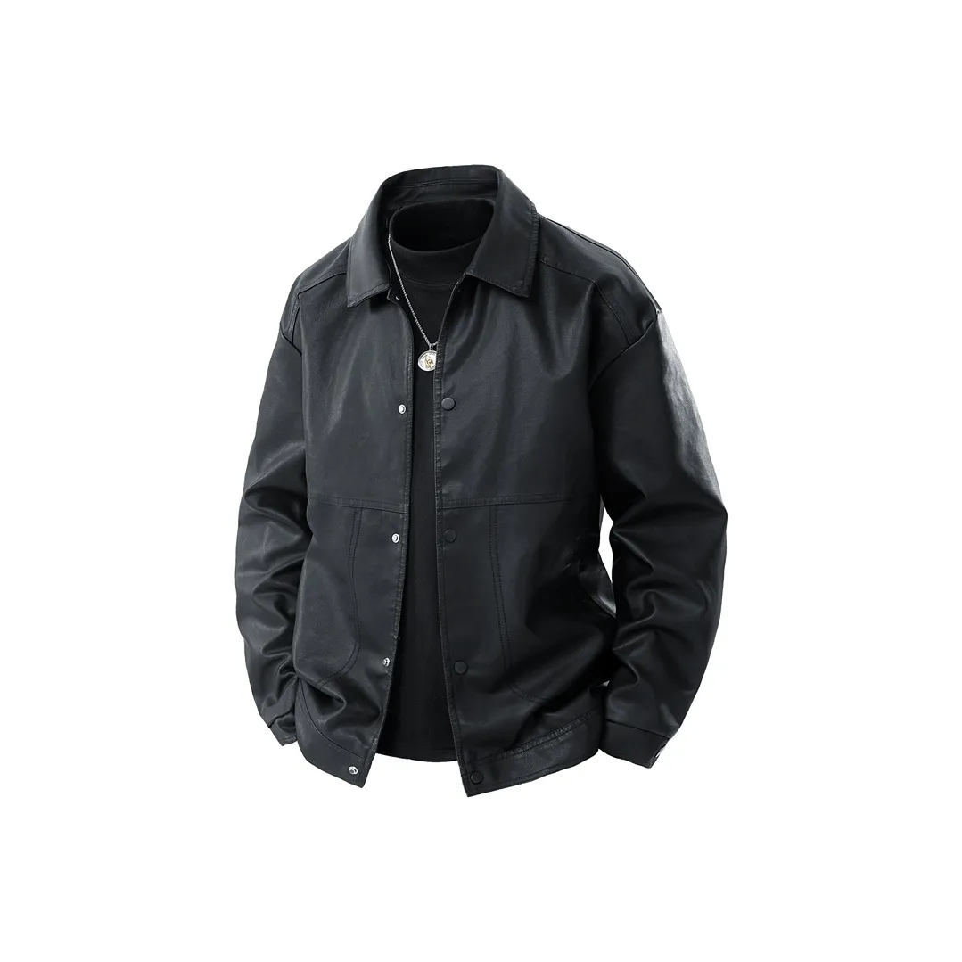 CASAMIA Черный Унисекс Кожаные куртки