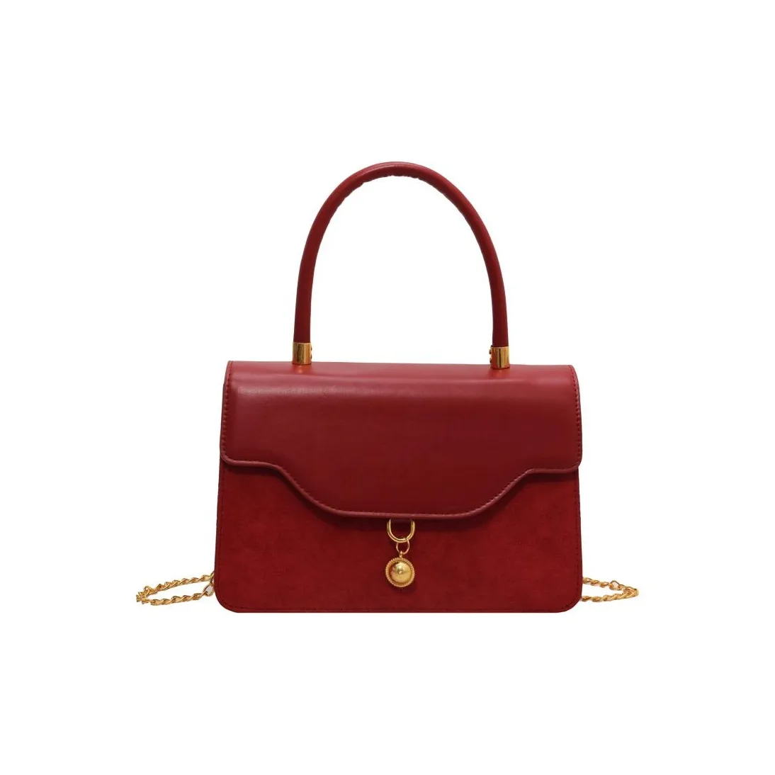 Han Munie ПУ (полиуретан) Сумка через плечо Сумка Женская Бургунди