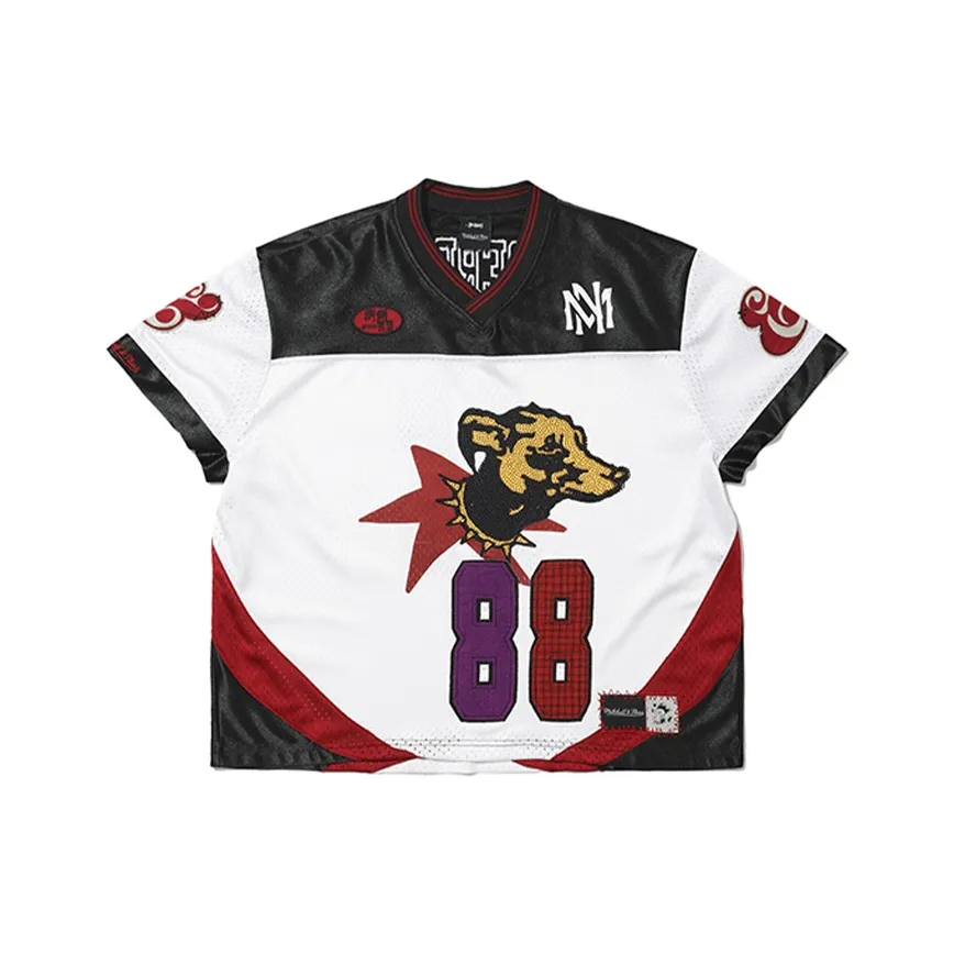 Mitchell Ness Белый Унисекс Футболки