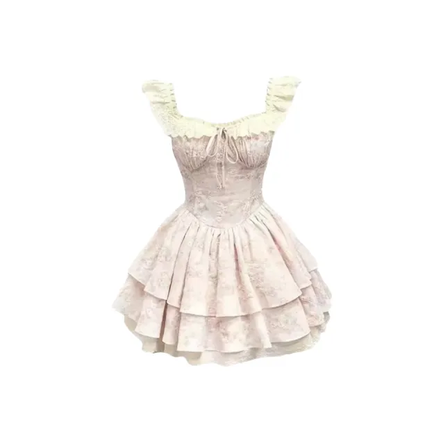 Wang Leshi Короткий рукав Платье Женское