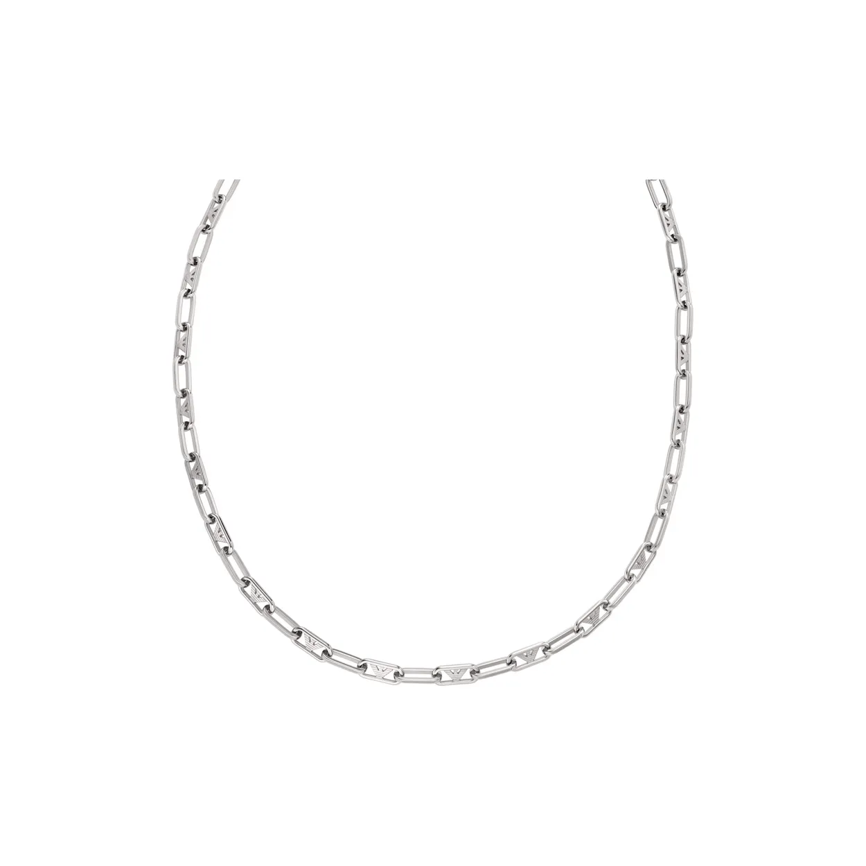 EMPORIO ARMANI Нержавеющая сталь Мужские ожерелья Серебряные