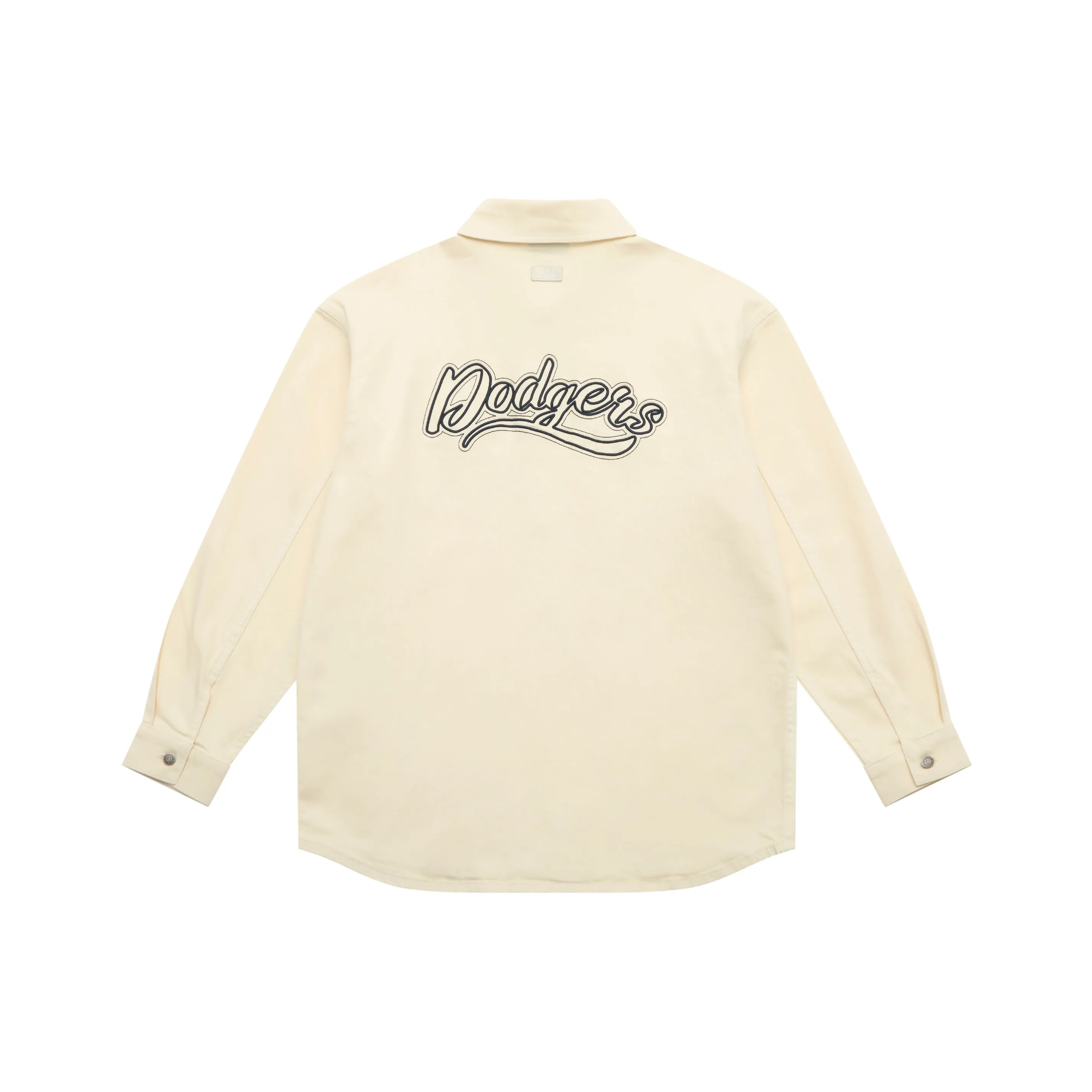 MLB Preppy Style Collection Los Angeles Dodgers 25FW Рубашка Унисекс Стандарт Айвори