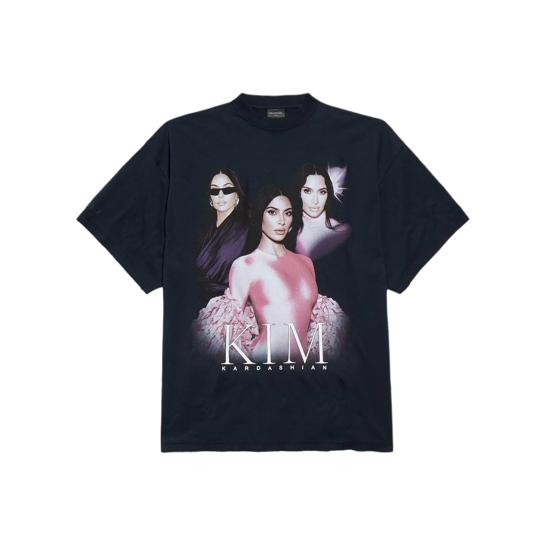 Balenciaga Ambassador Fanclub Series   Kim K Oversized T shirt Faded Black