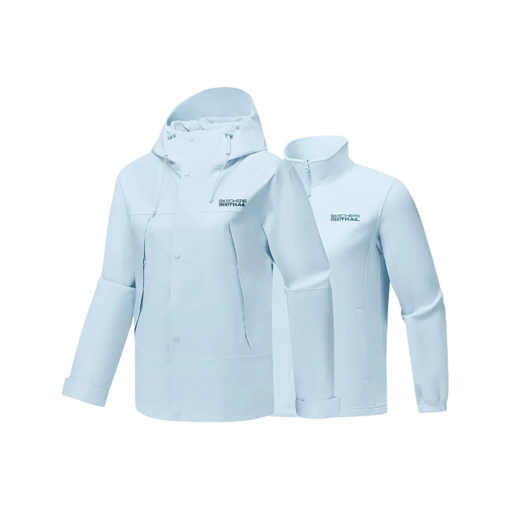 Skechers Водонепроницаемый Ветрозащитный Дышащий Водоотталкивающий Термостатический ветровка Женские