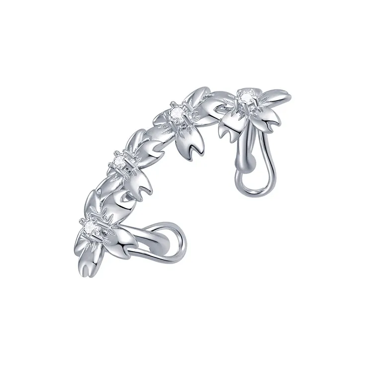 LELOUP Серьги с медным покрытием родием и застежкой On унисекс