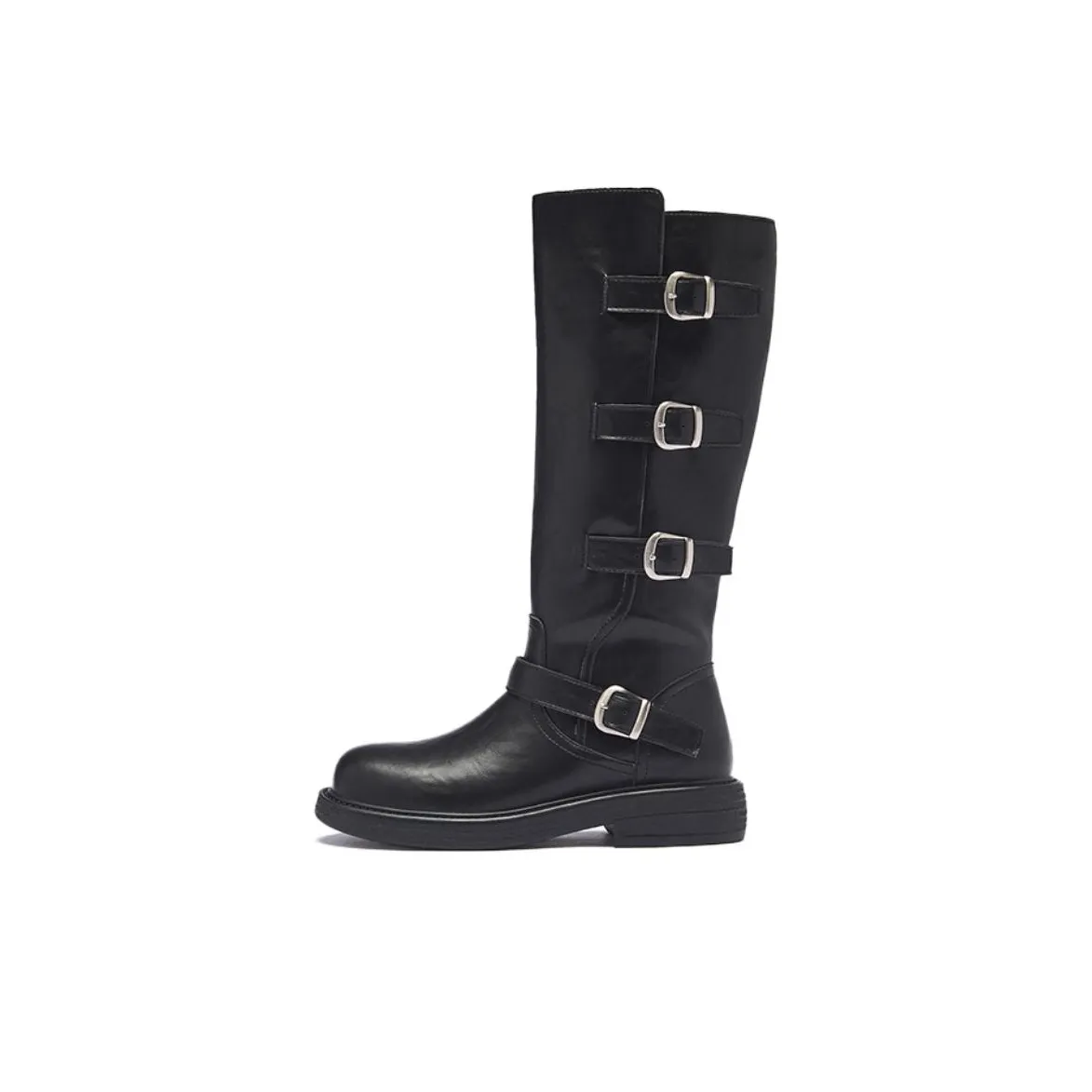 AGSDON Высокие сапоги до колена 3,5 см женские