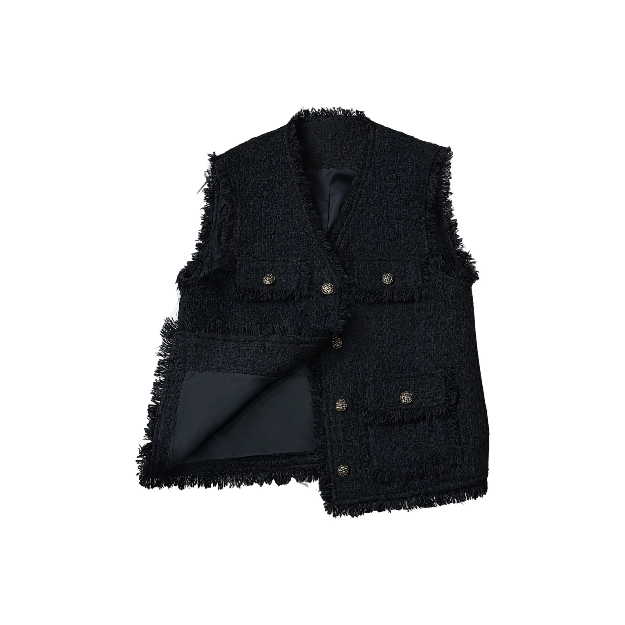 SIBAISHE Черные Женские Жилеты