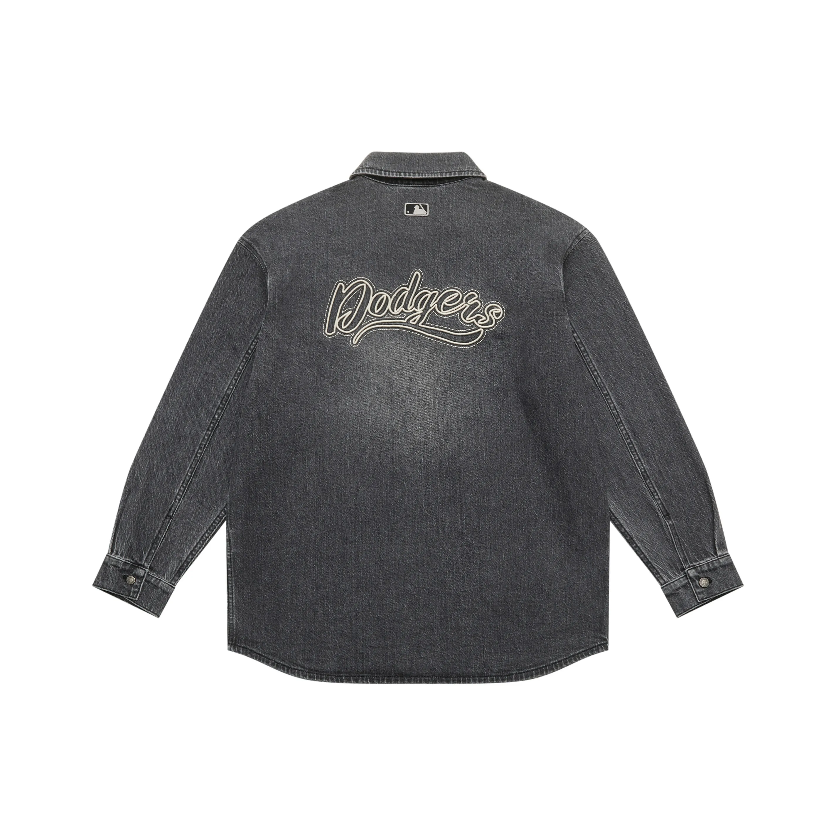 MLB Preppy Style Collection Los Angeles Dodgers 25FW Рубашка Унисекс Стандартная Черная