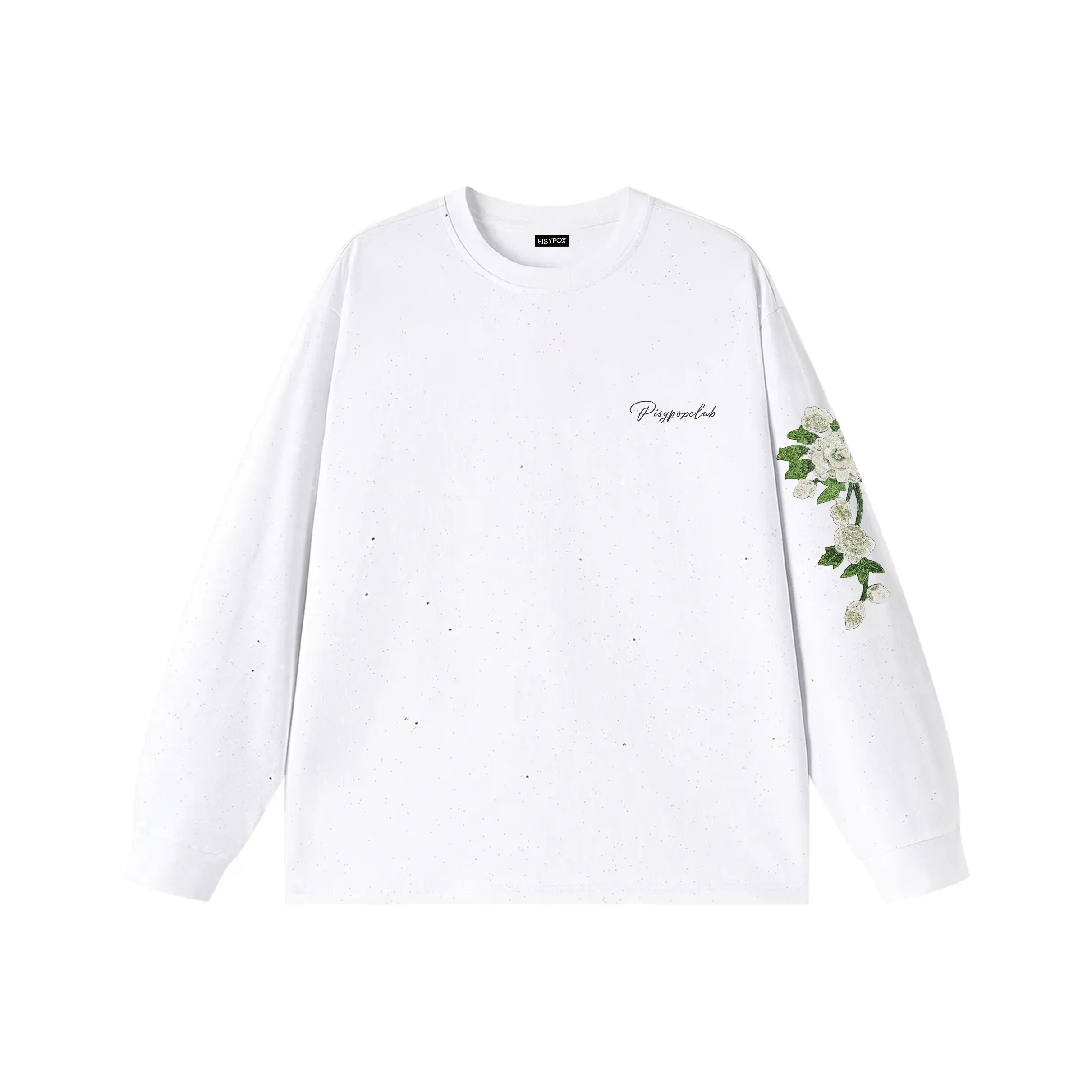 PISYPOX Длинный рукав Т-рубашка Унисекс