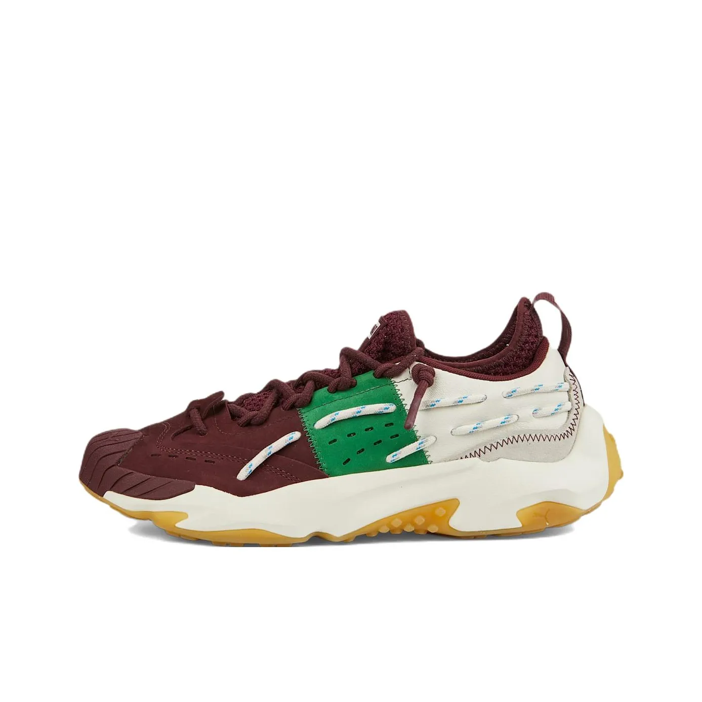 PUMA Plexus Устойчивый к истиранию Низкий Топ Спортивная Повседневная Обувь Унисекс Баклажан Красный