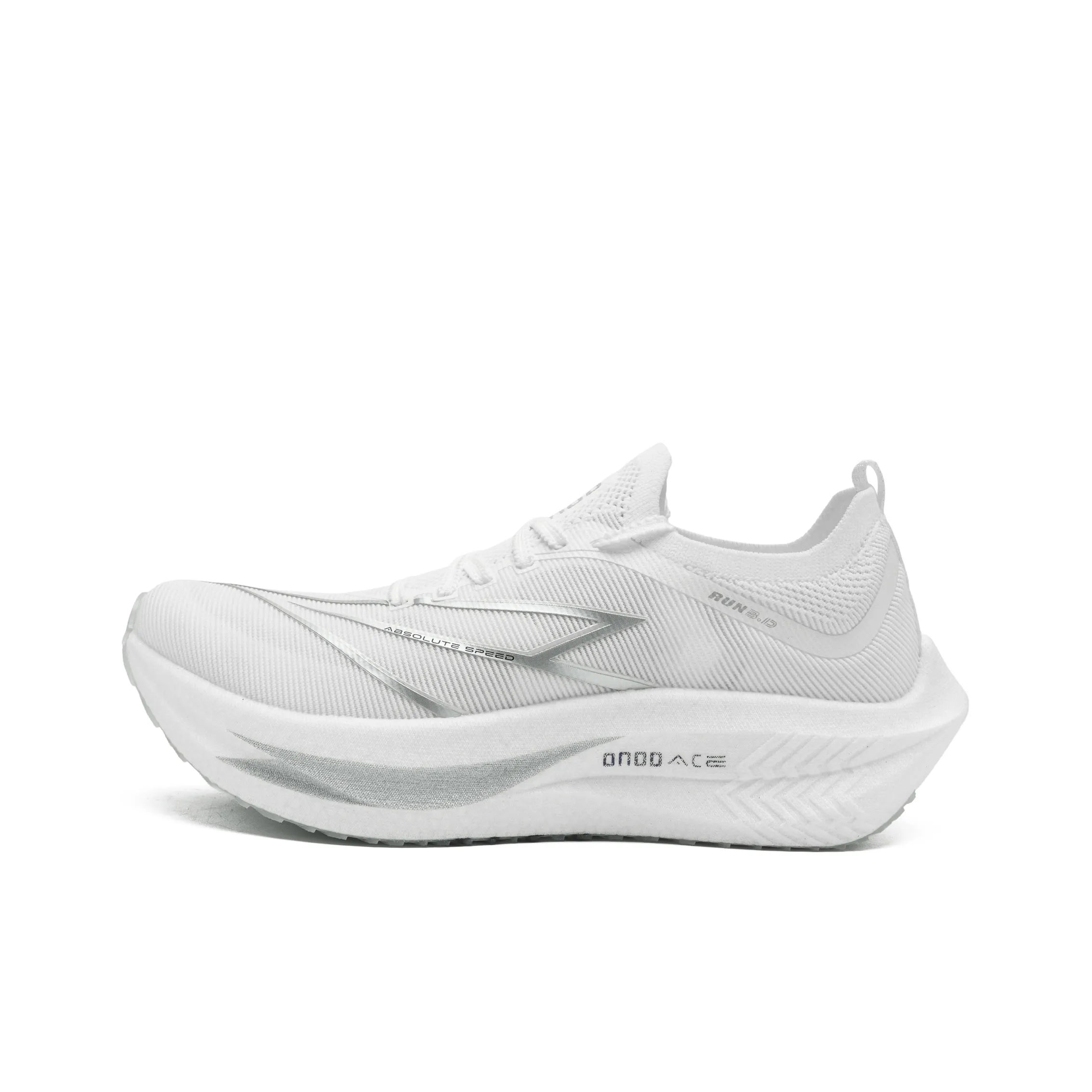 ONOD Низкий топ беговые кроссовки унисекс серебристо-белый