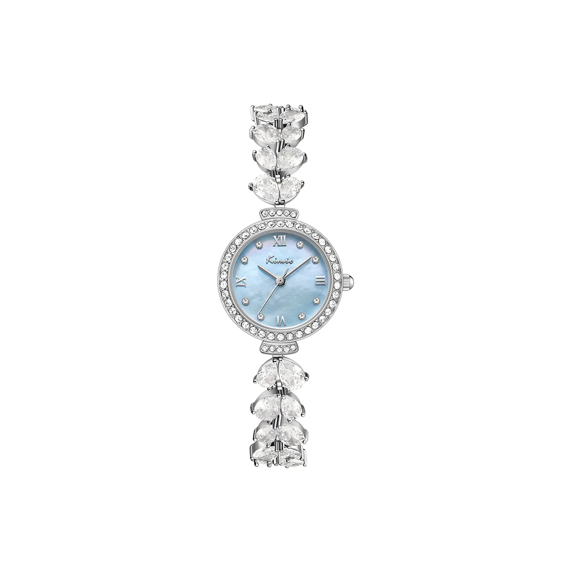 Kimio Golden Beige Euro Кварцевый механизм Часы Женские часы Жемчужная раковина Циферблат часов