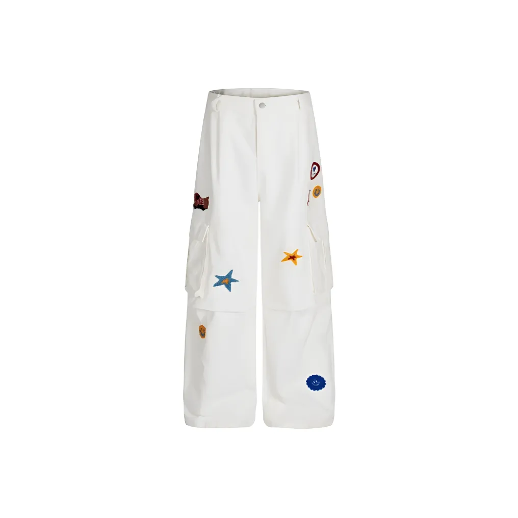 YINLEI Белые Женские Карго Брюки