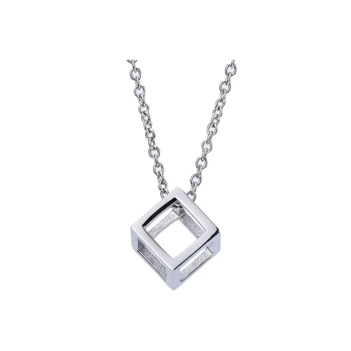 OWO Титановые стальные ожерелья унисекс серебряный антикварный серебристый