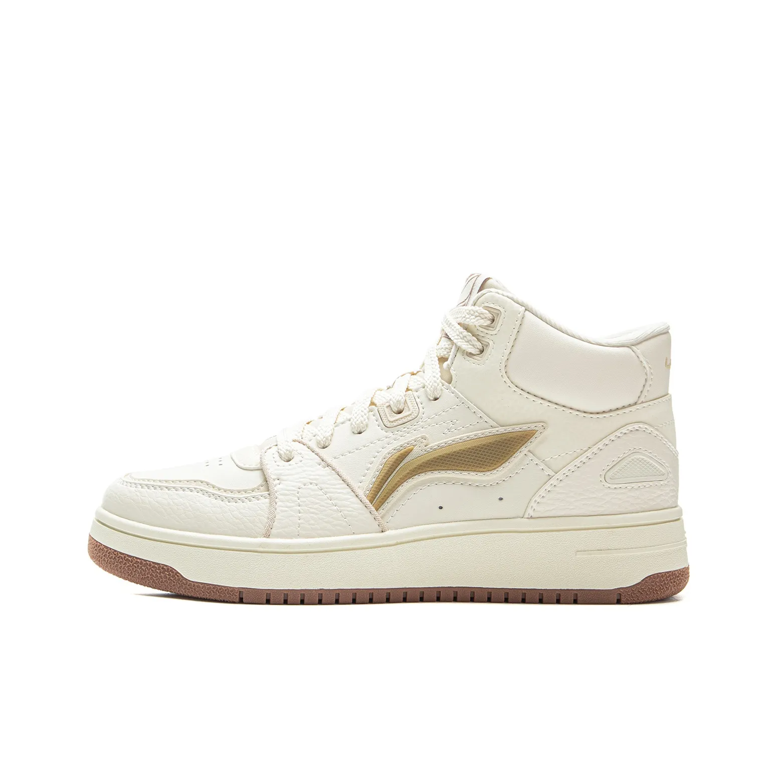 LINING Tianji HI Устойчивые к истиранию Противоскользящие MID Топ Скейтборд Кроссовки Женские Мать Жемчужная Белый