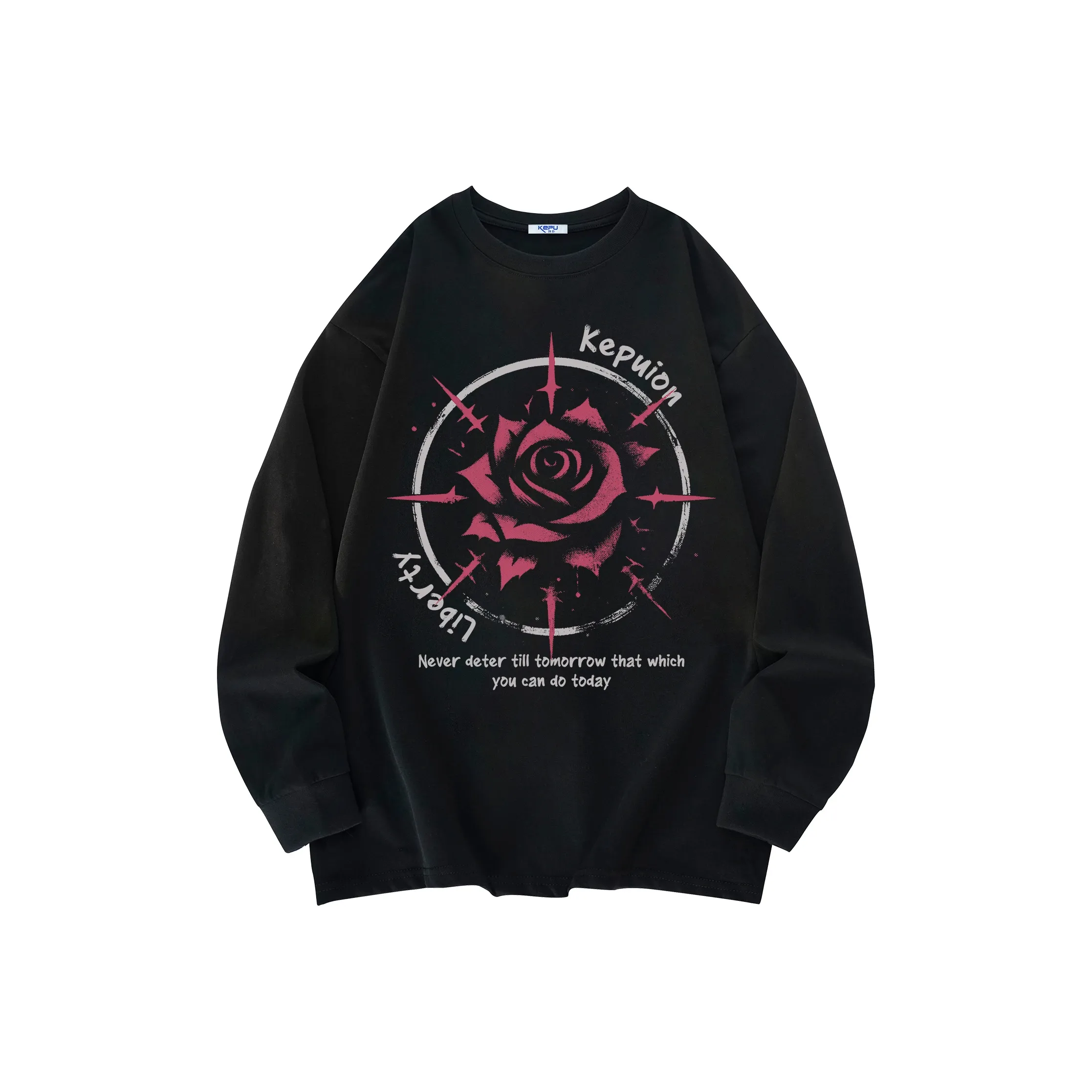 Kepu Длинный рукав T-рубашка Унисекс