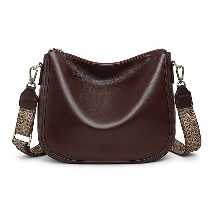 MILLIE'S Сумка через плечо из коровьей кожи стандартная женская винно-кофейный черный