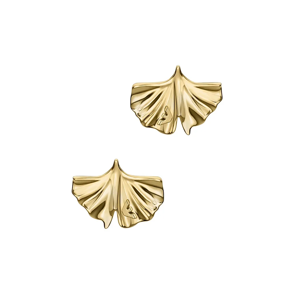 EMPORIO ARMANI Серьги с металлическими заклепками женские золотые