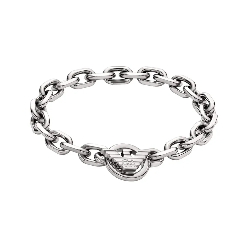 EMPORIO ARMANI Браслеты из нержавеющей стали Мужской Серебряный