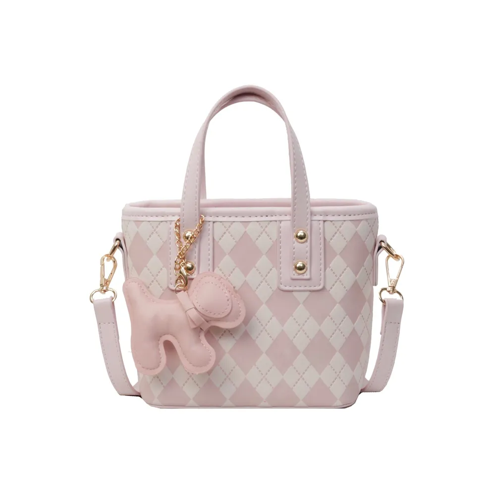 G.DUCKKIDS ПУ (полиуретан) Одно плечо Через плечо Сумка-ведро Стандарт Розовый Экрю Черный Коричневый