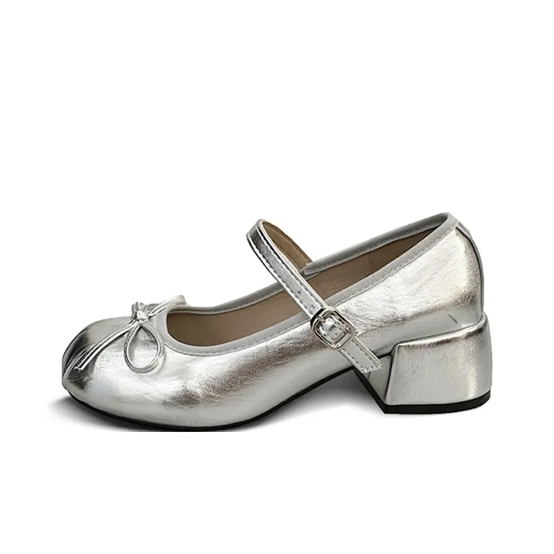 betu Грубый каблук Туфли Мэри Джейн Женские