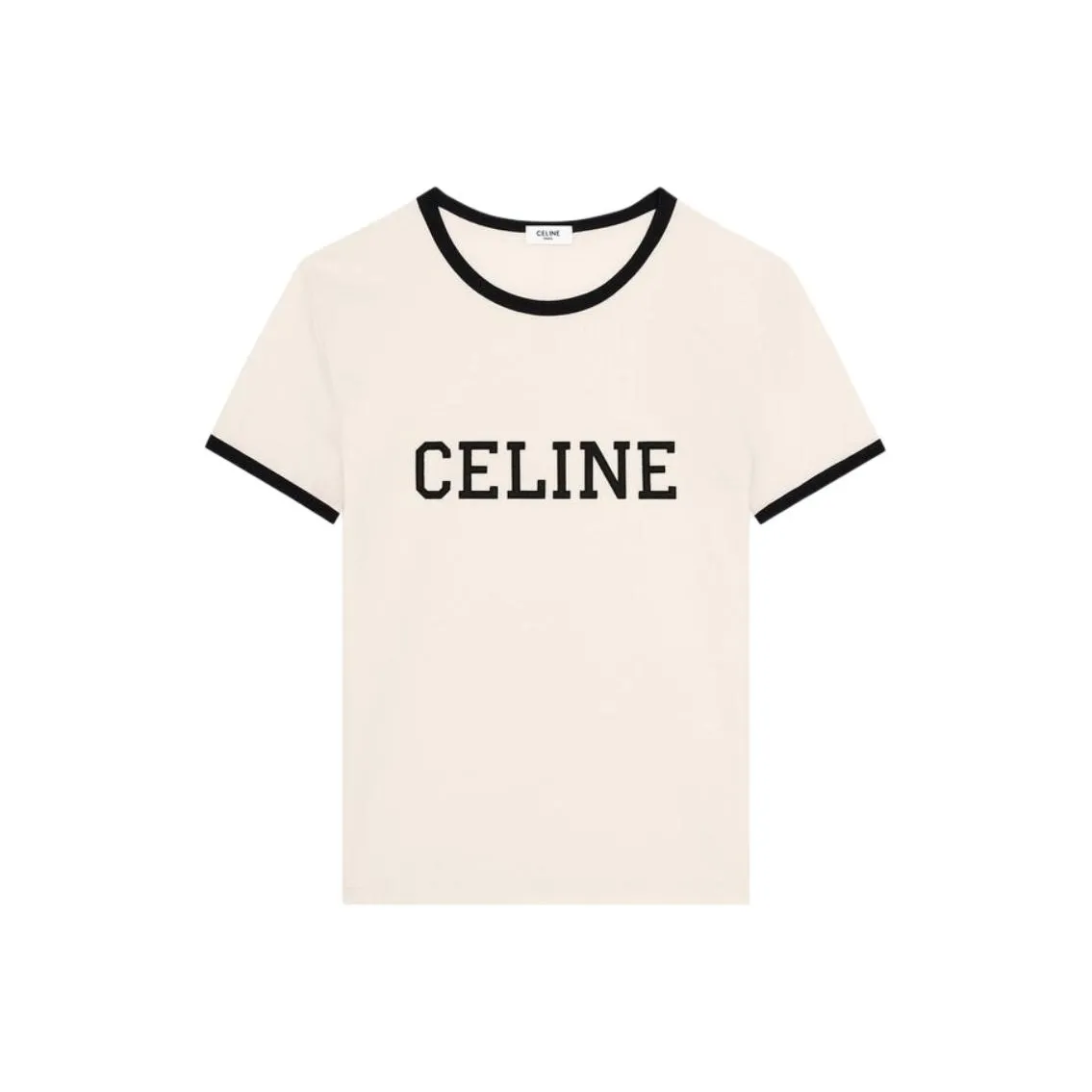 CELINE Logo Printed Crewneck T Shirt