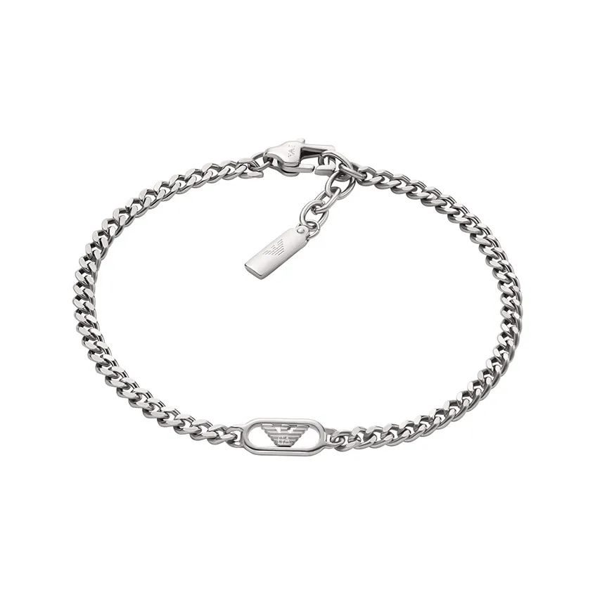 EMPORIO ARMANI Браслеты из нержавеющей стали Мужской Серебряный