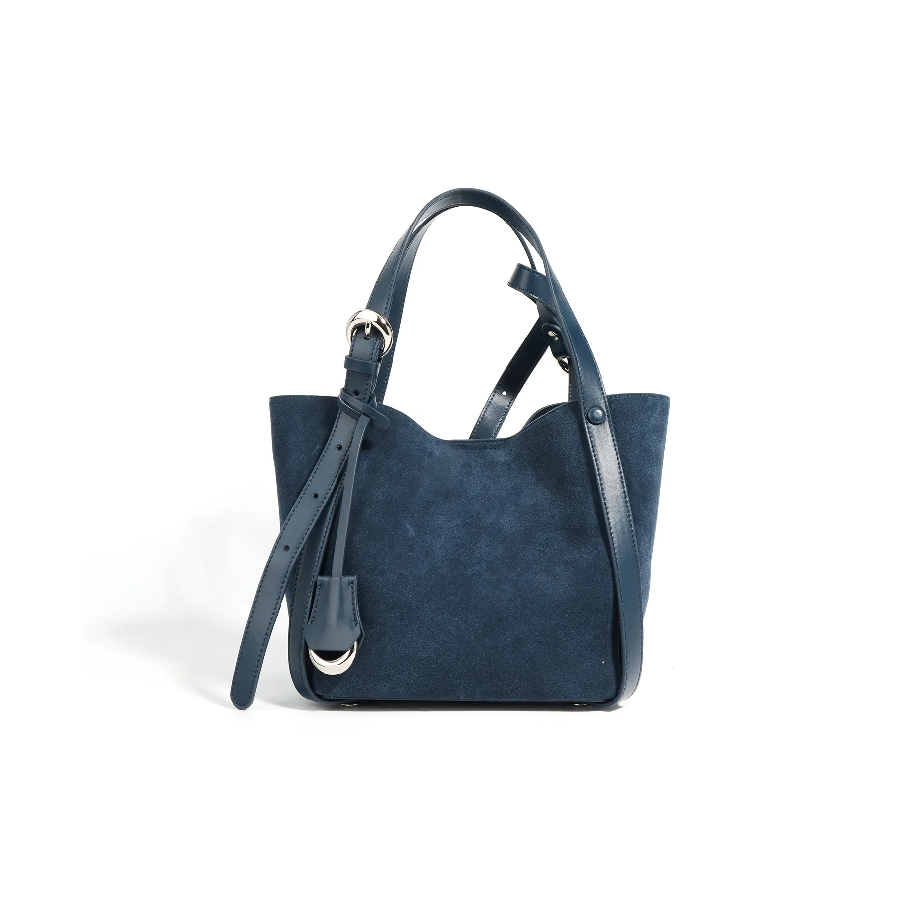 COURONNE Замшевая сумка через плечо женская черничный фиолетовый чернильный синий