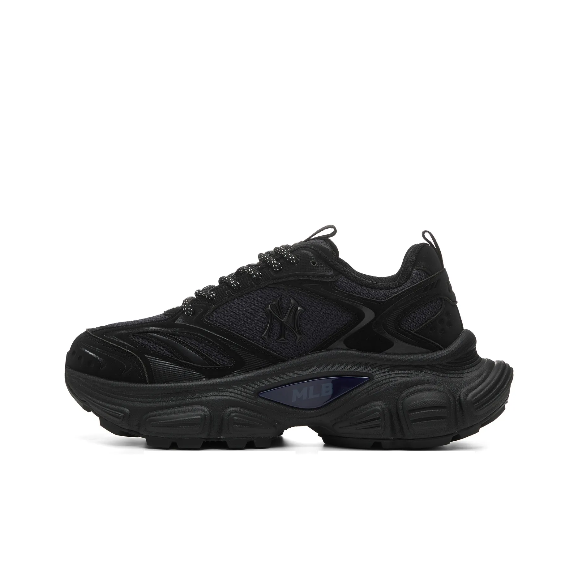 MLB Basic Boston Red Sox Амортизация Дышащий Легкий Увеличение Высоты Низкий Топ Кроссовки с Толстой Подошвой Унисекс Черный